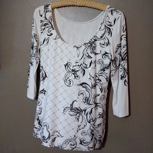 White House Black Market White Sequin Dress Top